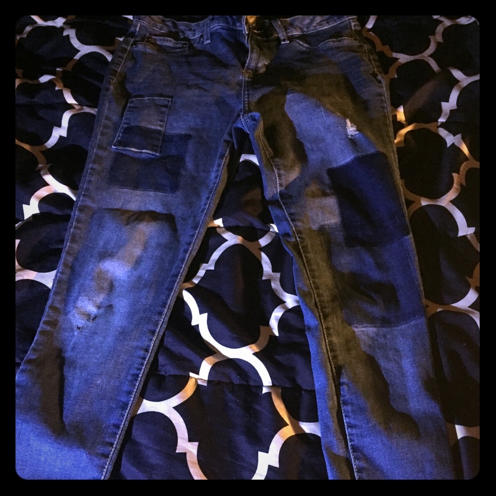 Faded Glory Patchwork Jeans 👖